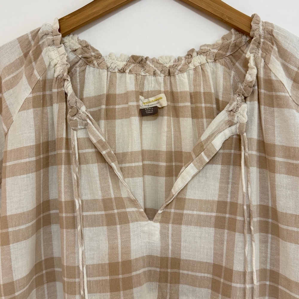 Pilcro by Anthropologie The Bette Babydoll Top Size Small - Picture 5 of 11